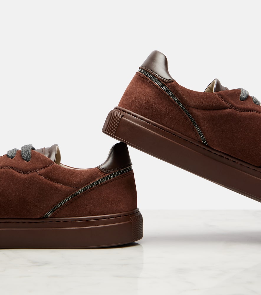 Brunello Cucinelli Monili Suede Sneakers