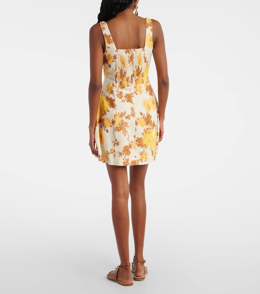 Felice floral linen minidress