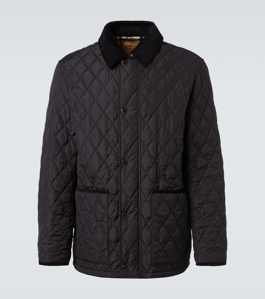Burberry Haddington Quilted And Padded Jacket In Black