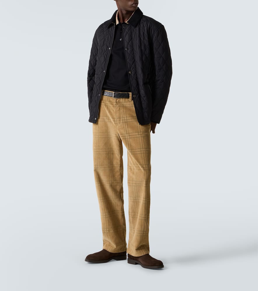 Burberry Haddington Quilted And Padded Jacket In Black