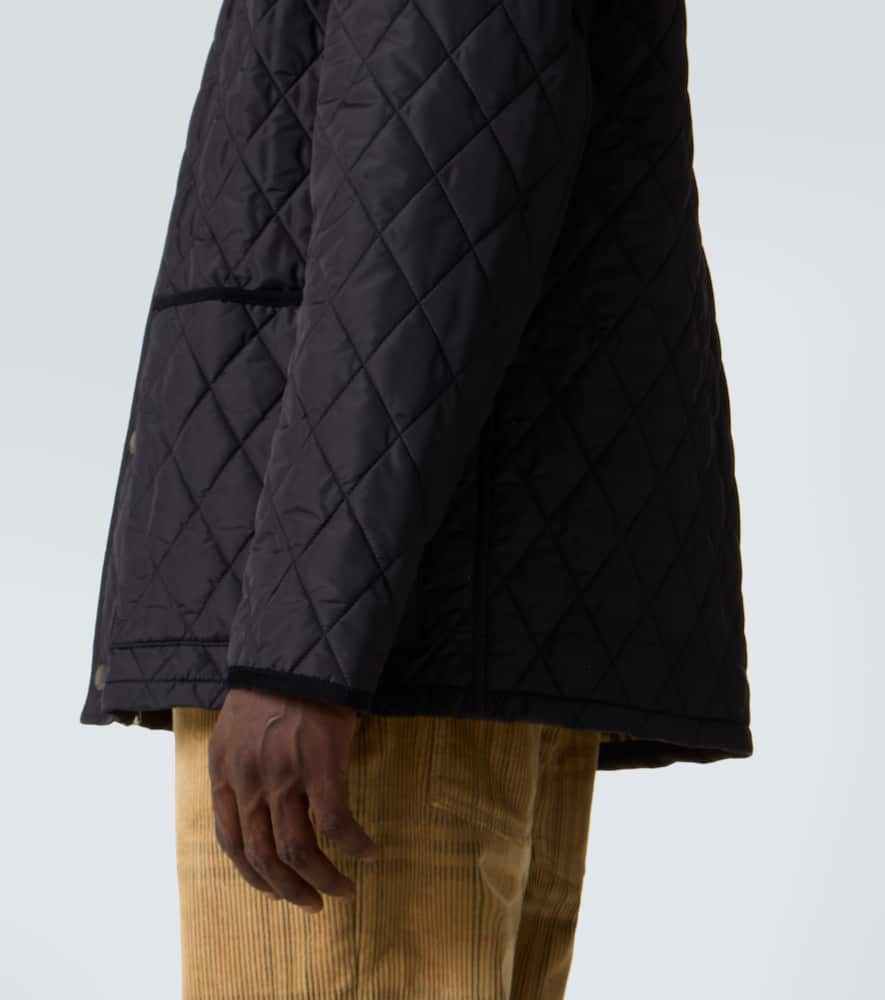 Burberry Haddington Quilted And Padded Jacket In Black