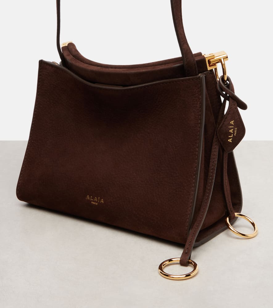 Alaïa Le Click Small Suede Shoulder Bag In Brown