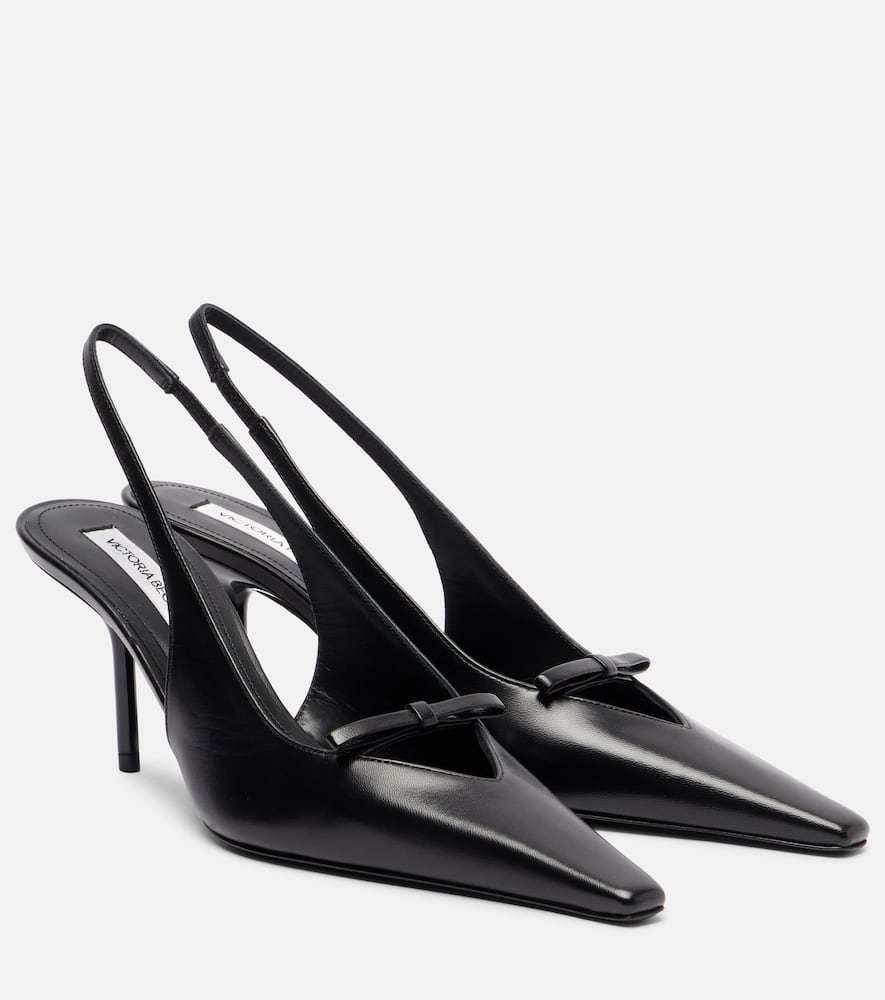 75 leather slingback pumps