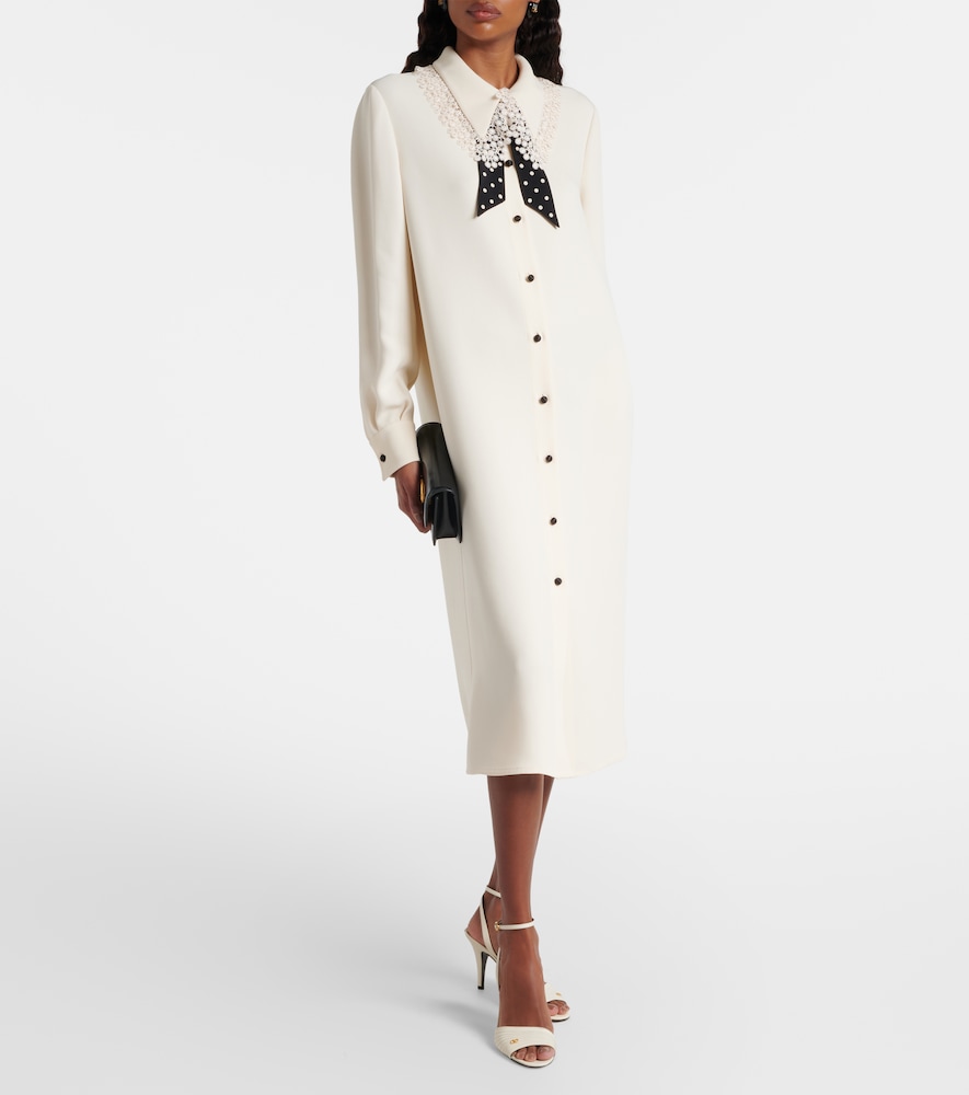 Valentino Cady Couture lace-trimmed midi dress