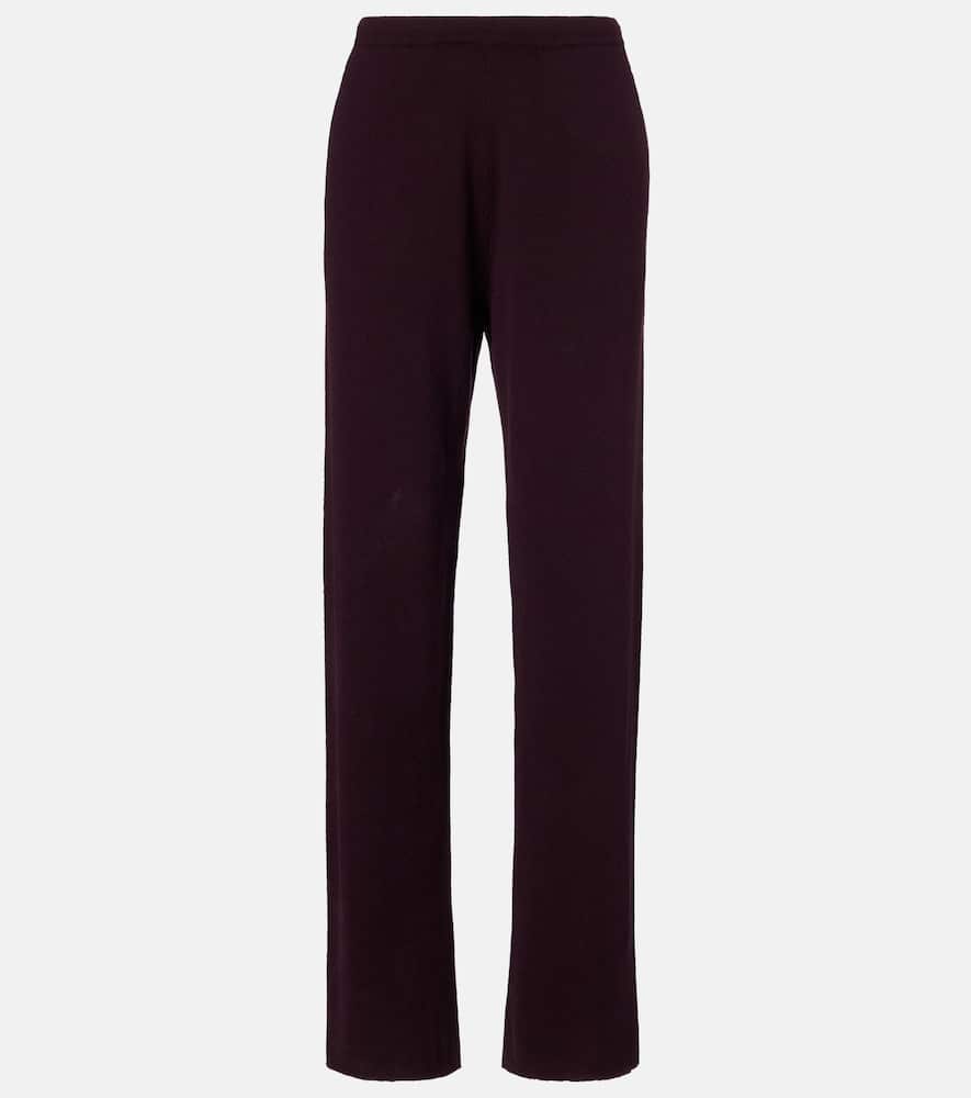 Extreme Cashmere Rush Cashmere-blend Straight Pants In Brown