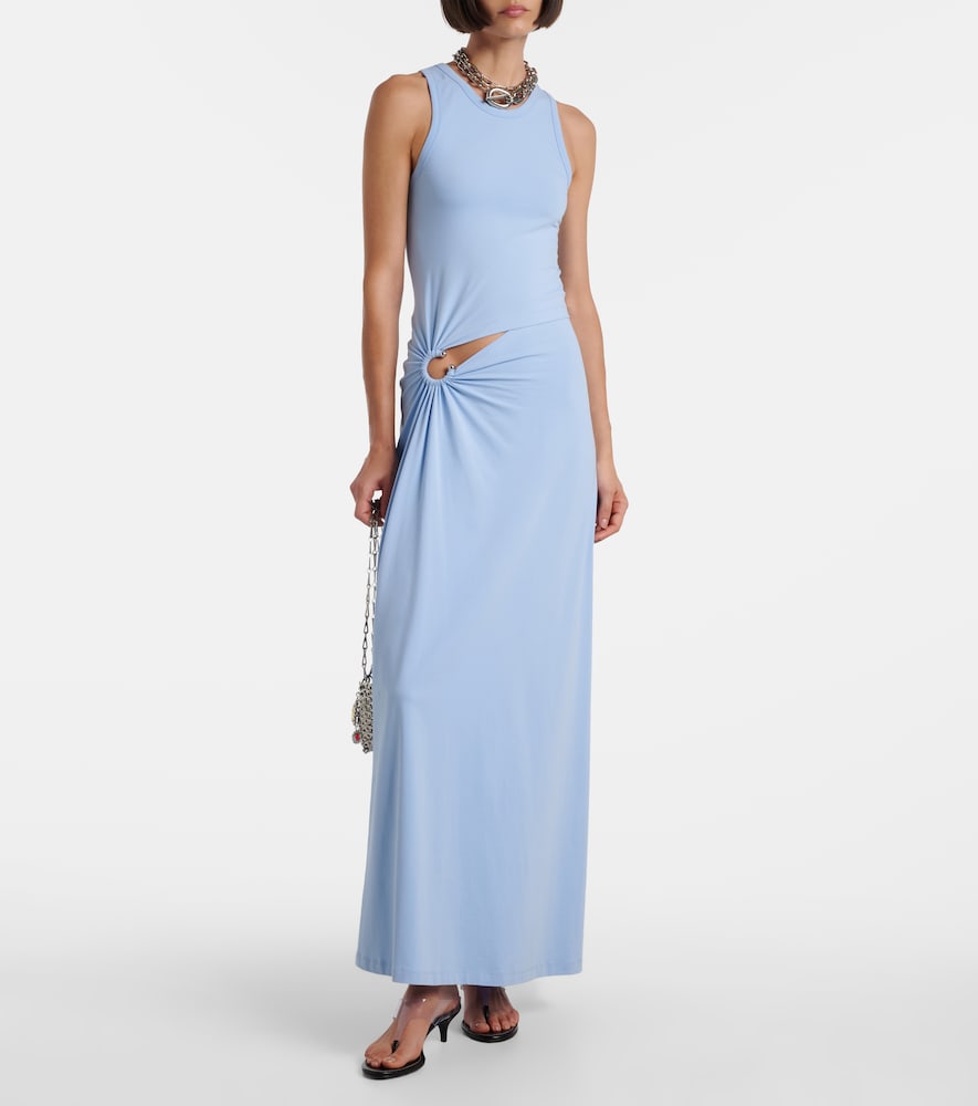 Rabanne Cutout cotton-blend maxi dress