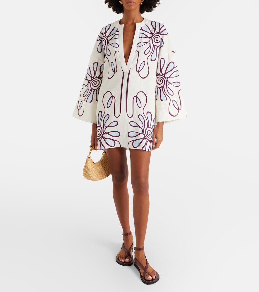 Cala de la Cruz Siena printed linen tunic
