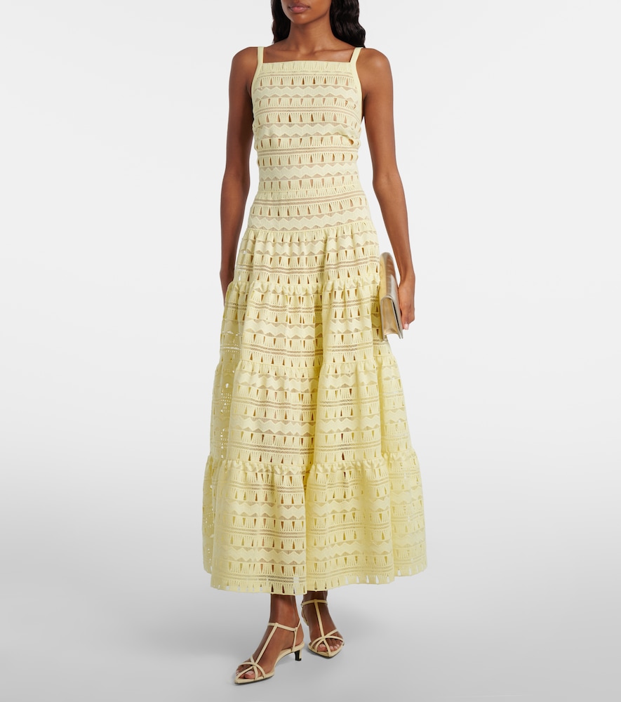  Elie Saab Elie Saab Macramã© Midi Dress 