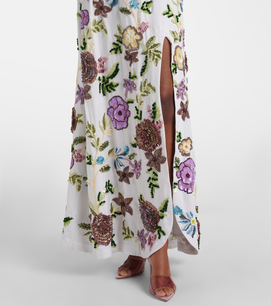 slim fit dress slacks Aurora misty green Twilight Blossom Dress