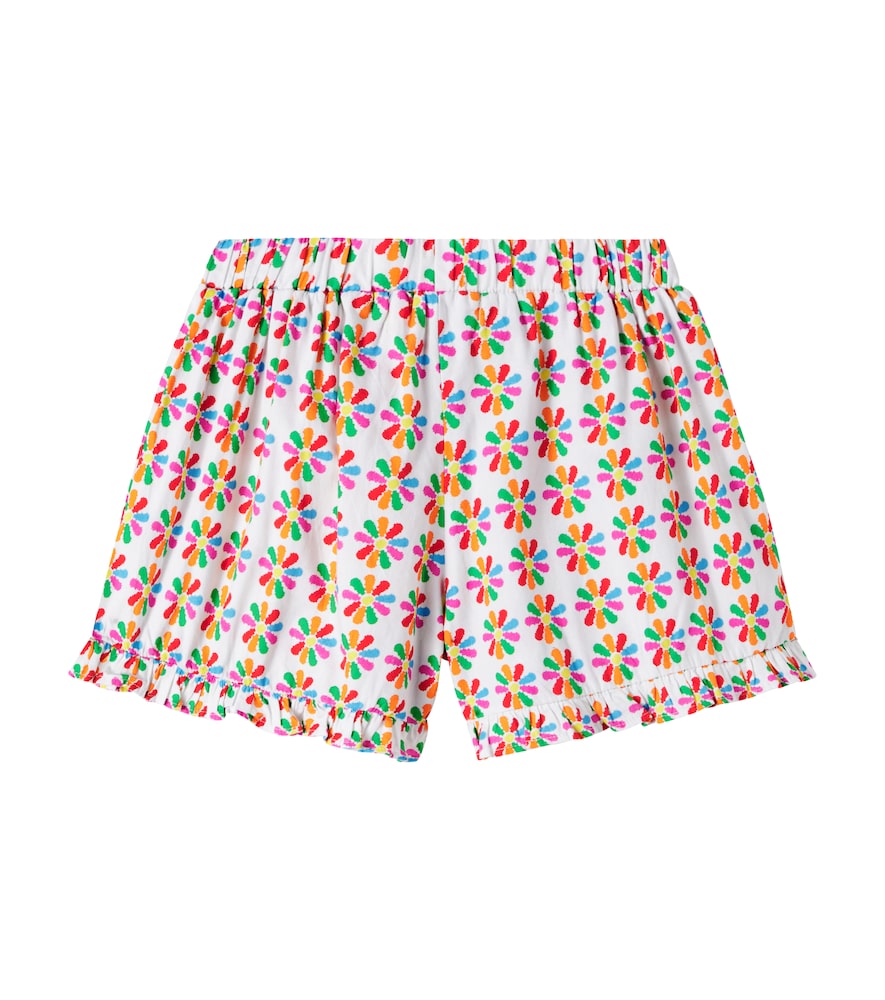  Fabula Fã¡bula Catavento Printed Cotton Shorts 