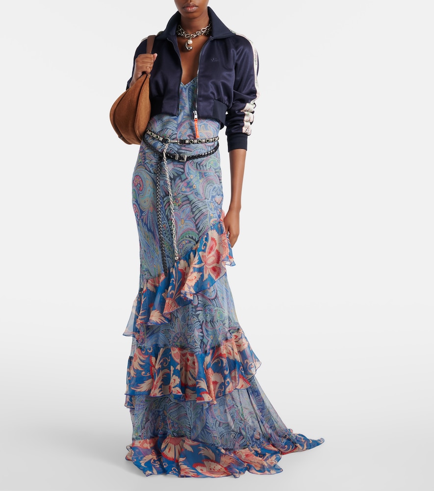  Etro Etro Maxikleid Aus Seiden-chiffon 