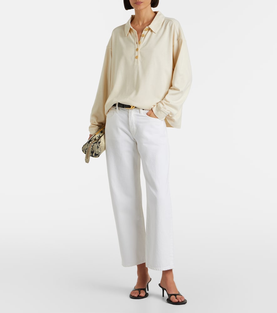 Slvrlake Jamie cropped barrel-leg jeans