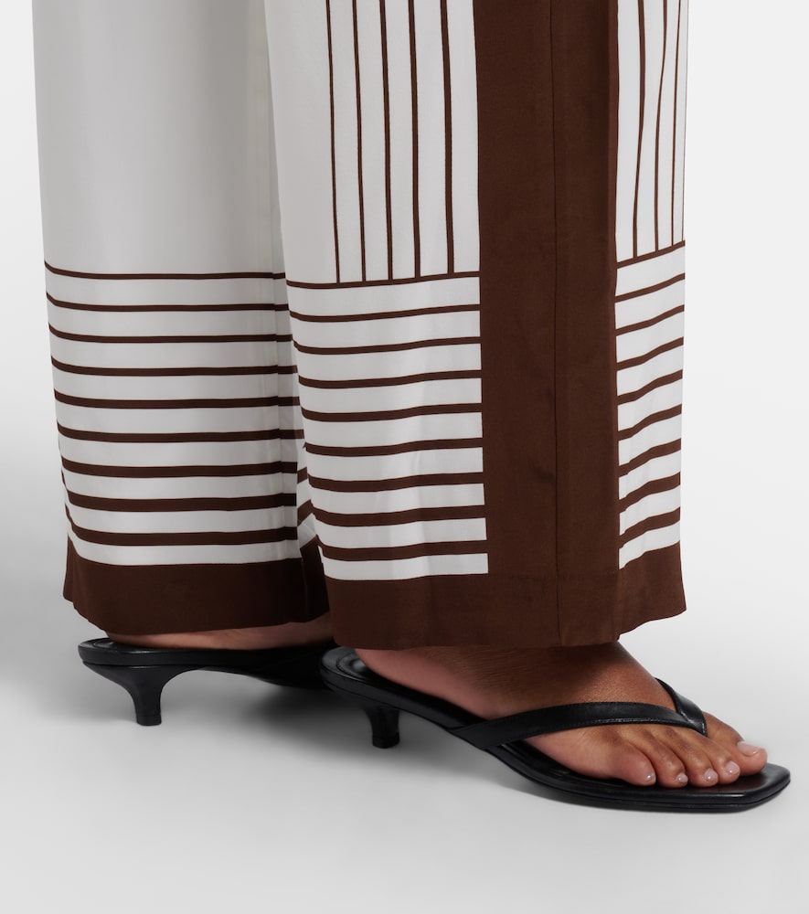  Sir Sir Destino Striped Silk Wide-leg Pants 