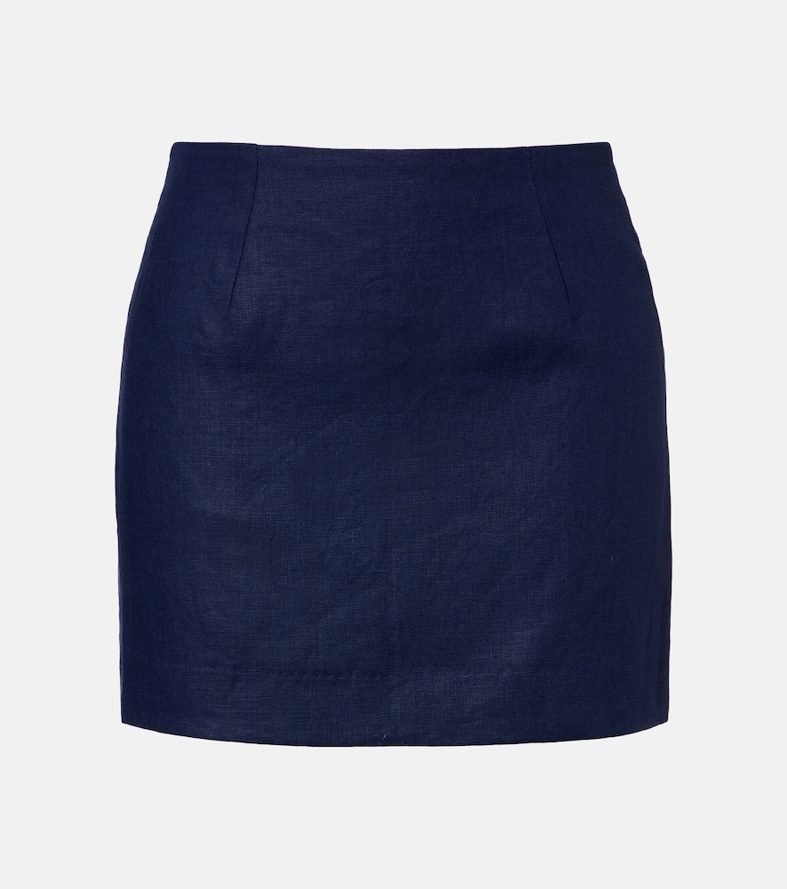 Faithfull Jane Linen Miniskirt