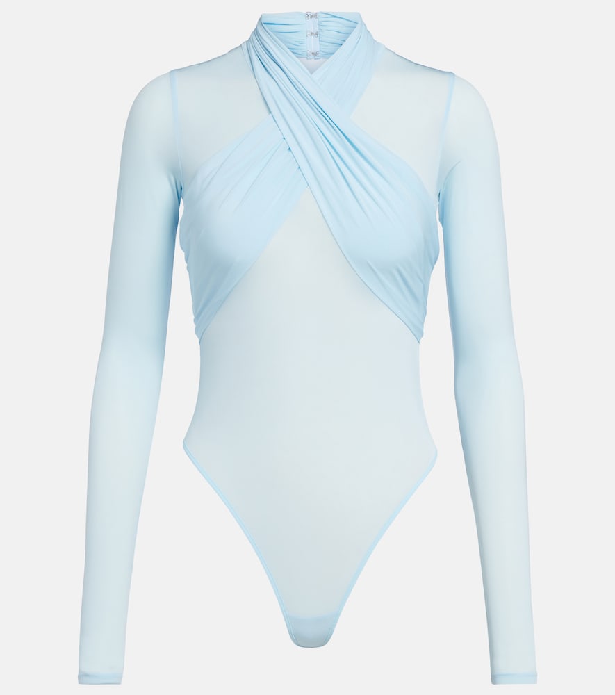 Wardrobe.NYC Wardrobe. NYC Draped sheer bodysuit | Thumbnail 7 Wardrobe.NYC Wardrobe. NYC Draped sheer bodysuit | Thumbnail 7