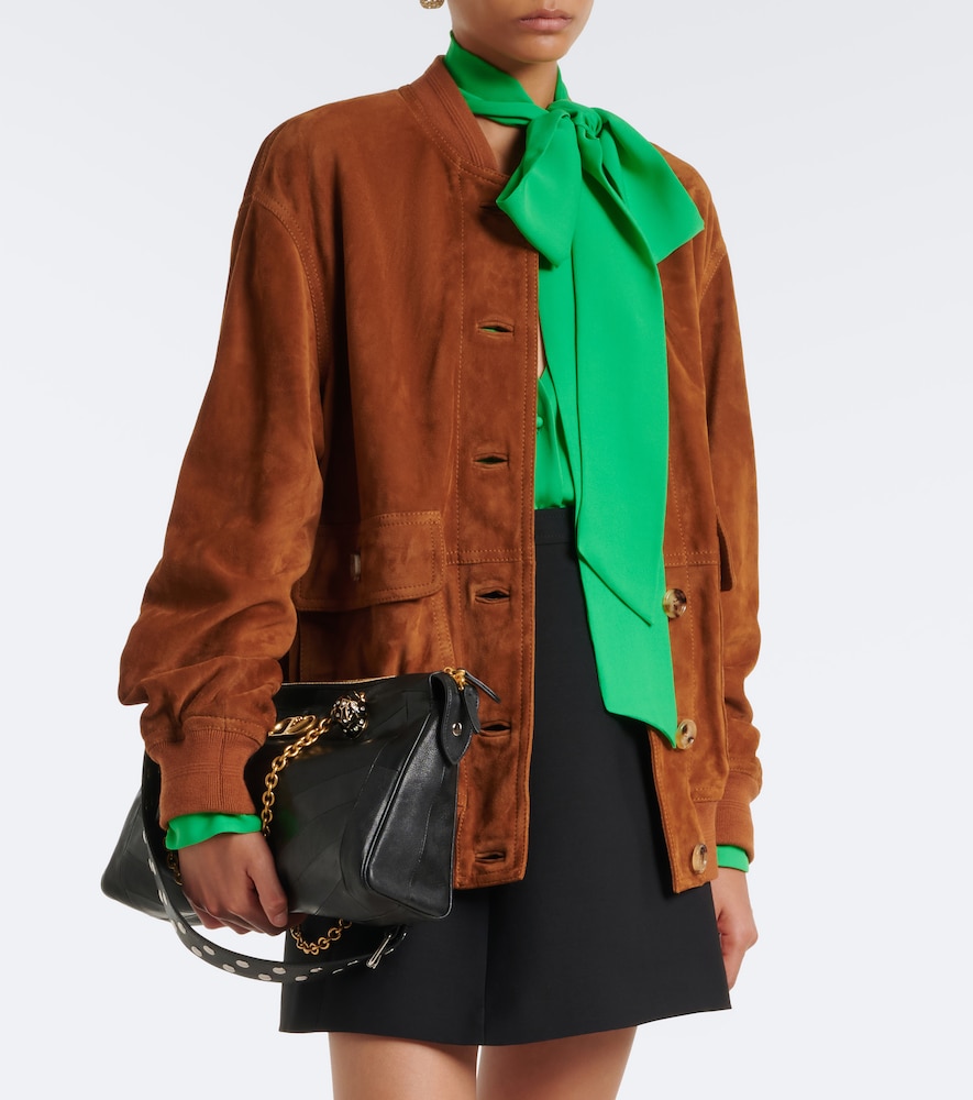 Garavani Caban Suede Bomber Jacket