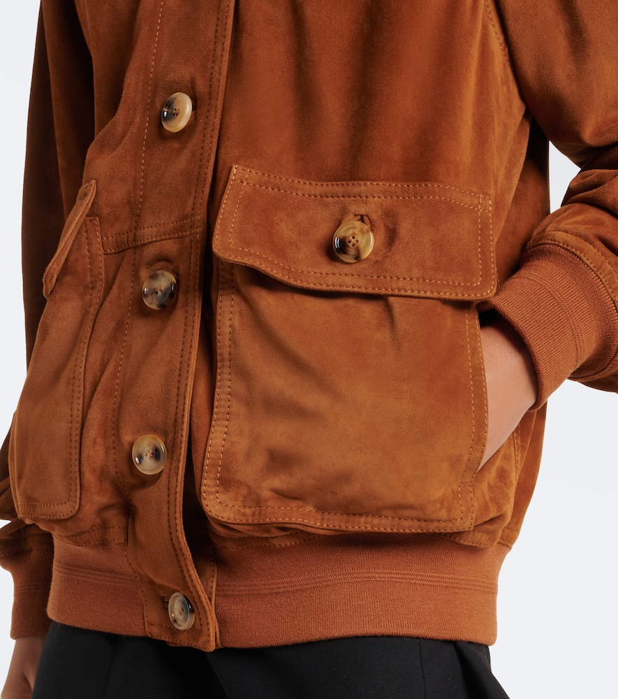 Garavani Caban Suede Bomber Jacket