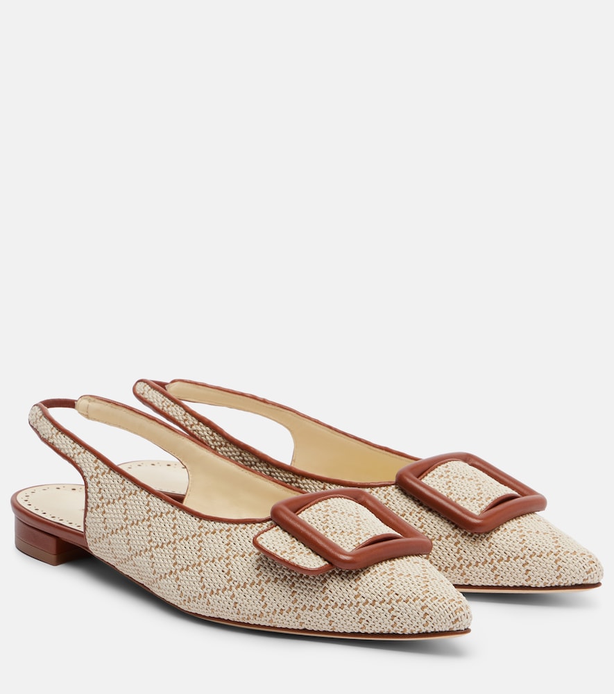 Slingback-Ballerinas Maylura aus Raffiabast