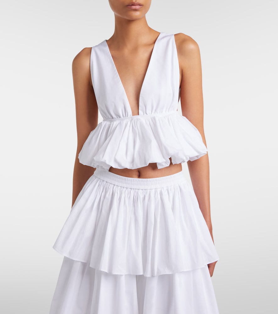 Alaïa Peplum cotton top