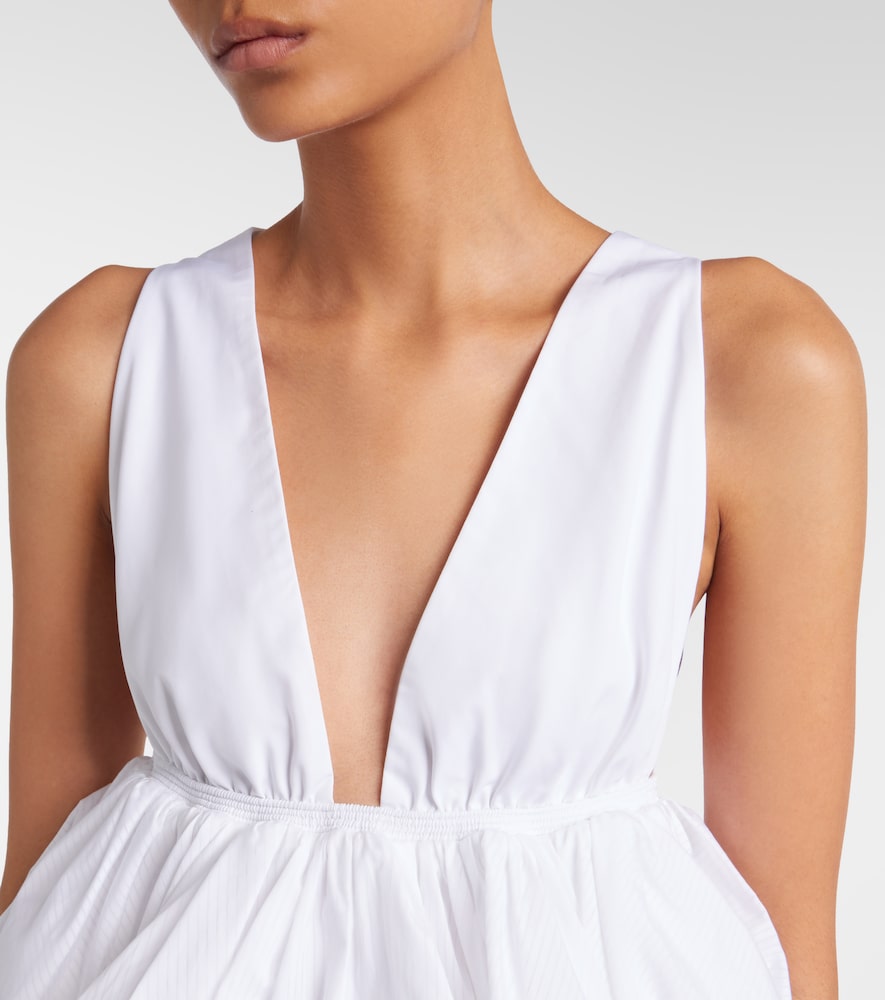  Alaia Alaia Peplum Cotton Top 