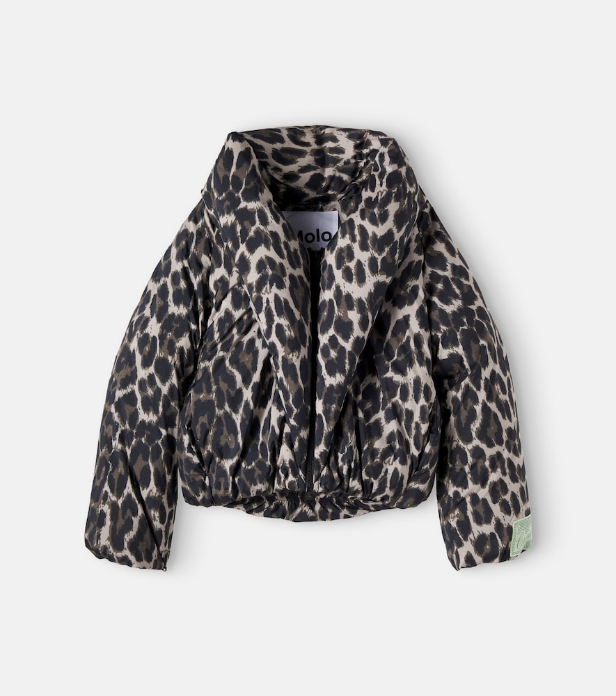 Giacca imbottita Heylee con stampa leopardata