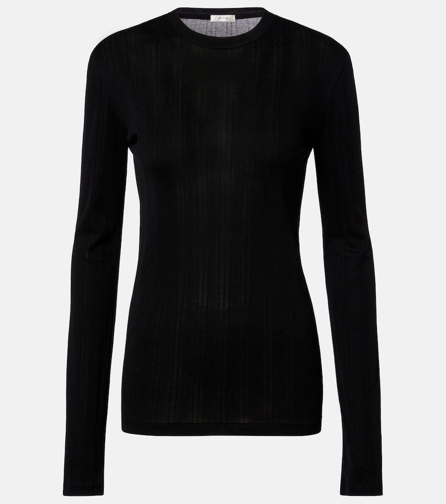 The Row Women's Black Dantea Cotton Jersey Top UK Size 14 - Mytheresa