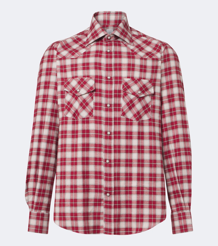 Eleventy Chemise en coton carreaux 360 €
