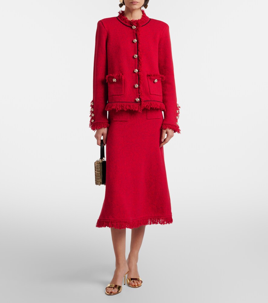 Fringed-Trimmed Jacket