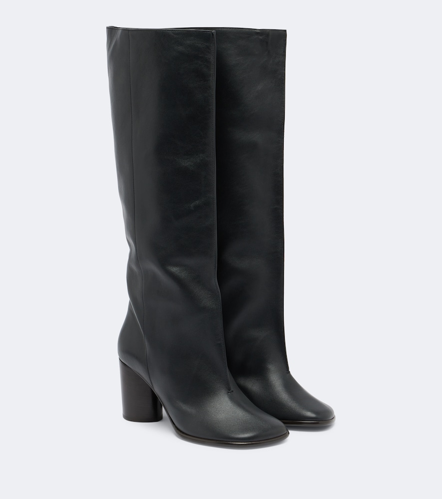 Lemaire Bottes Crease en cuir
