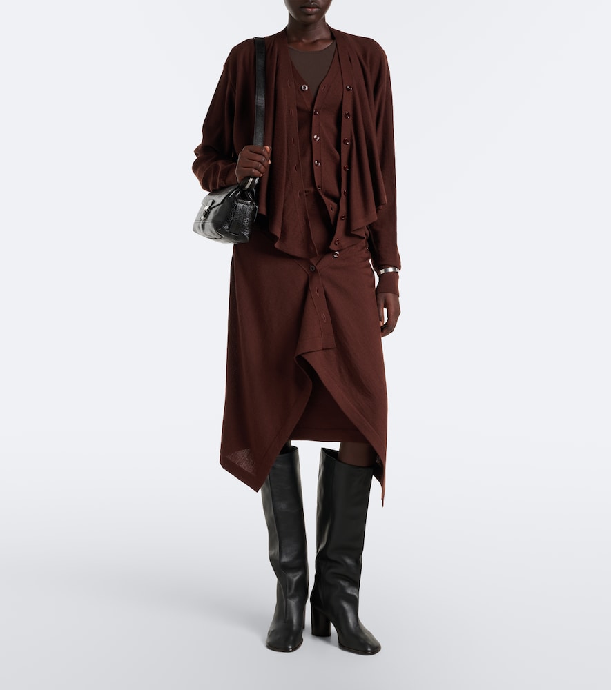 Crease Knee-High Boots