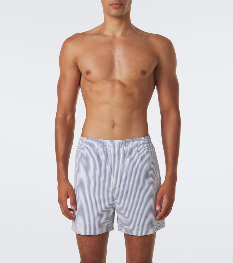 Cassandre Striped Cotton Poplin Boxers