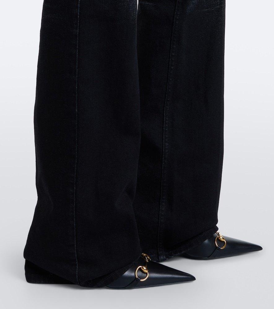 Mid-Rise Flared Jeans