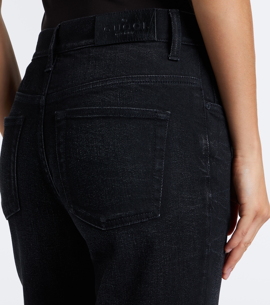 Mid-Rise Flared Jeans
