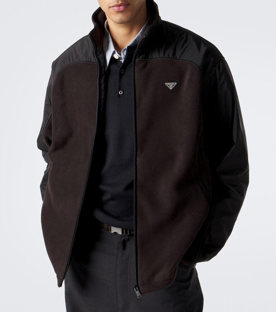 Re-Nylon And Fleece Track Jacket