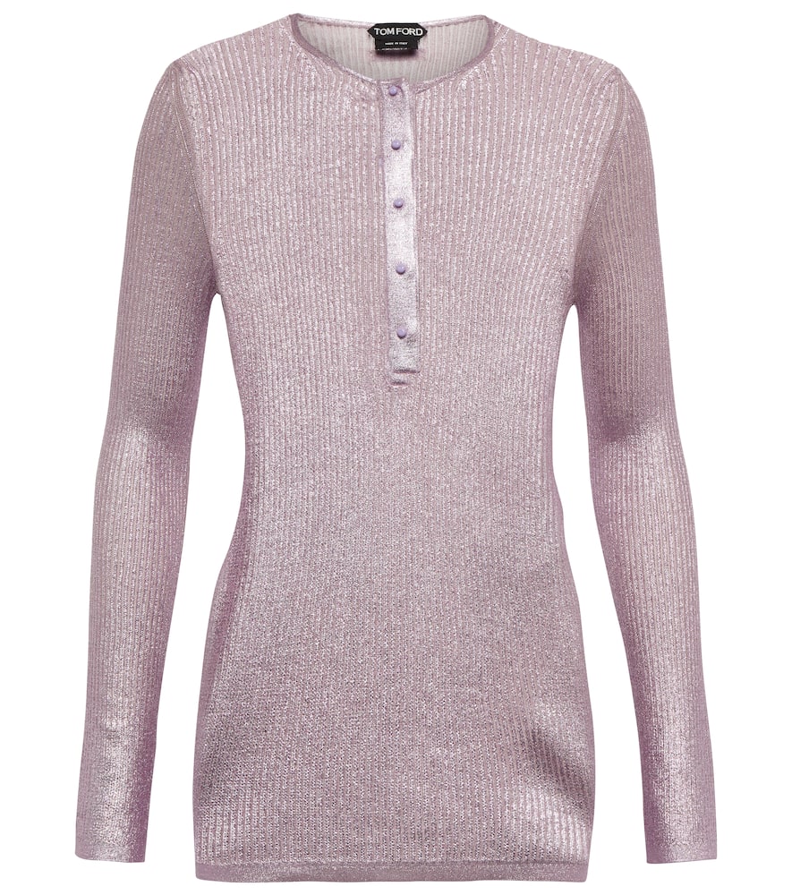 Tom Ford Ribbed cashmere and silk top