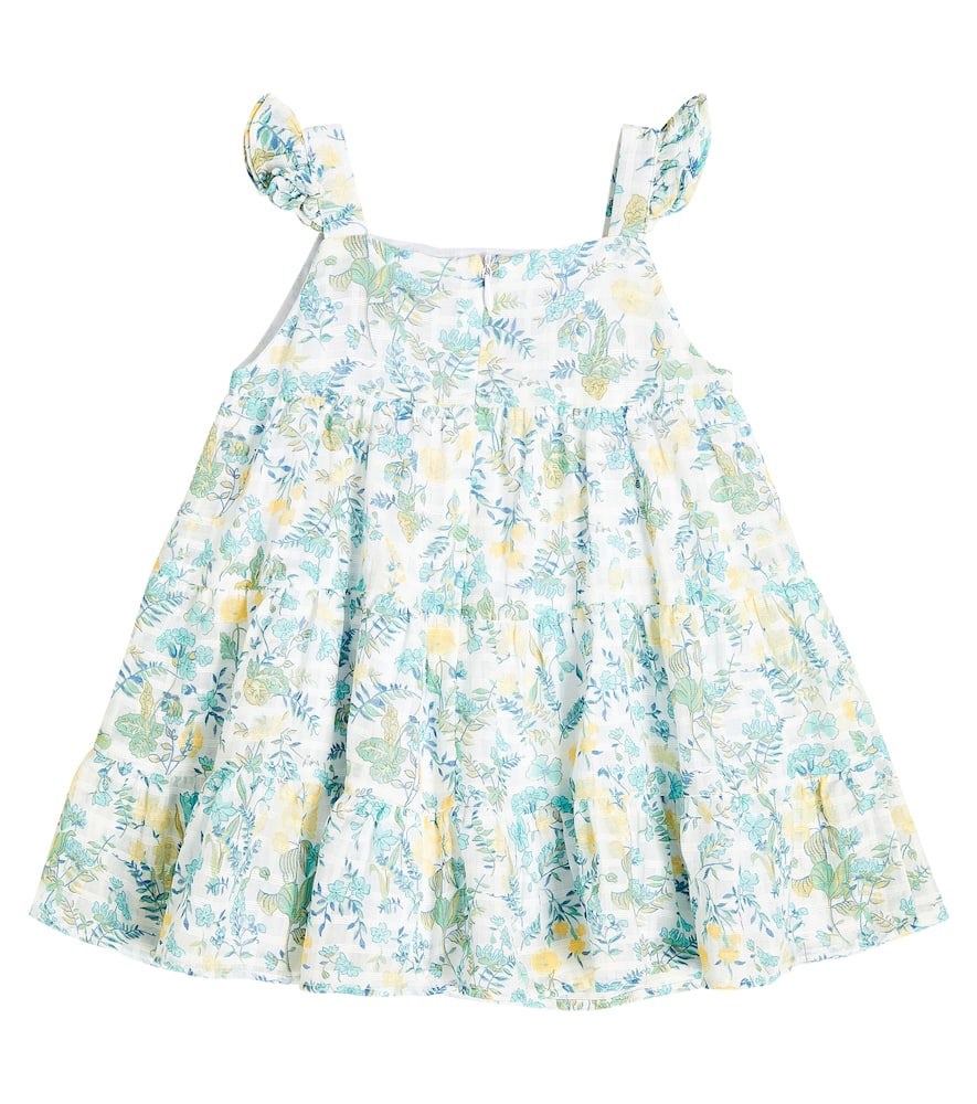 Tartine Et Chocolat Baby Floral Cotton Dress In Blanc