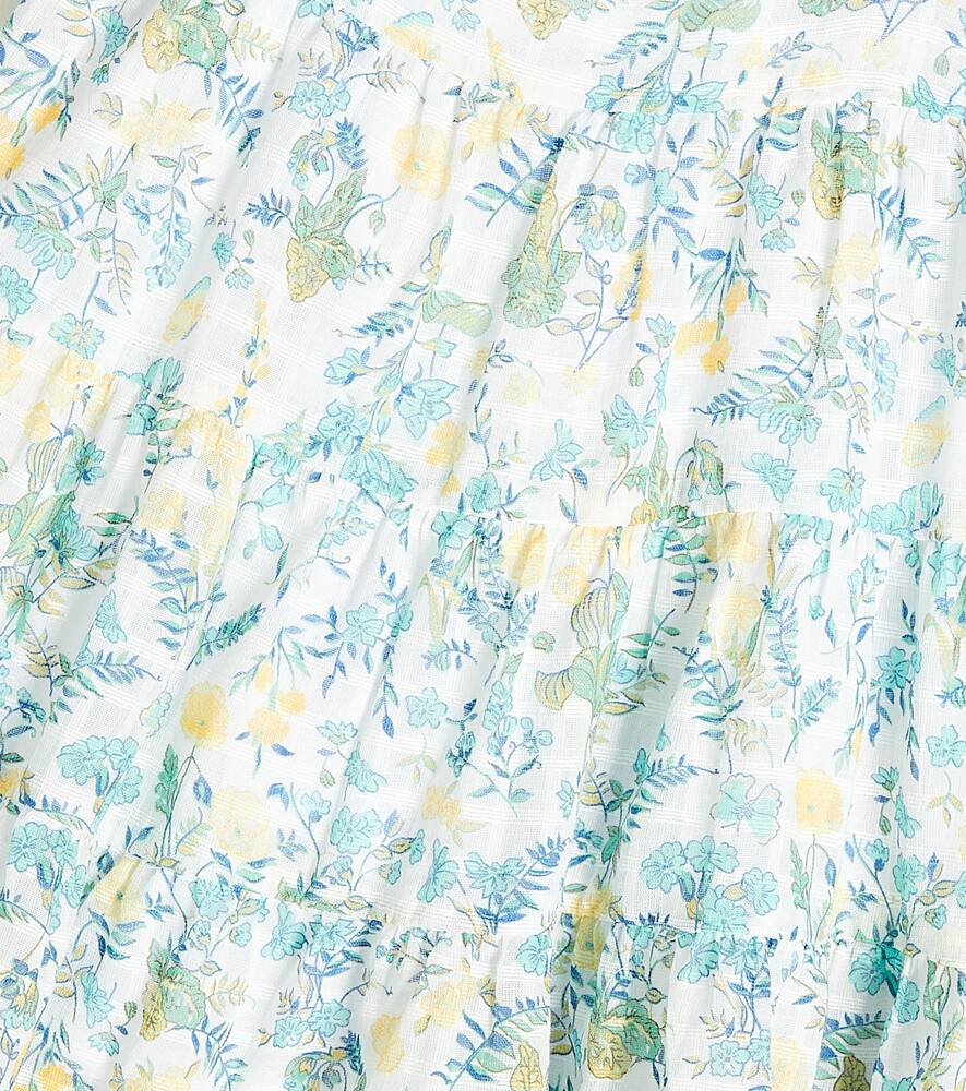 Tartine Et Chocolat Baby Floral Cotton Dress In Blanc