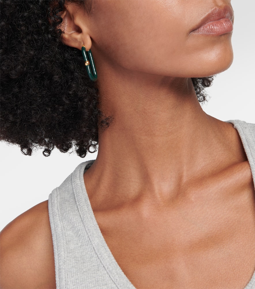Bottega Veneta Chains gold-plated hoop earrings