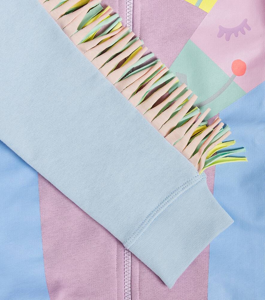 Stella Mccartney Printed Cotton Hoodie In Multicoloured