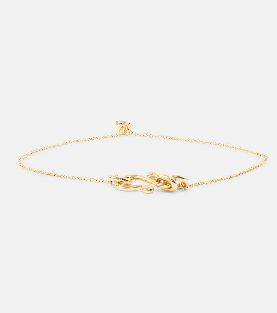 Sophie Bille Brahe 18kt Gold Bracelet With Diamonds In Gold