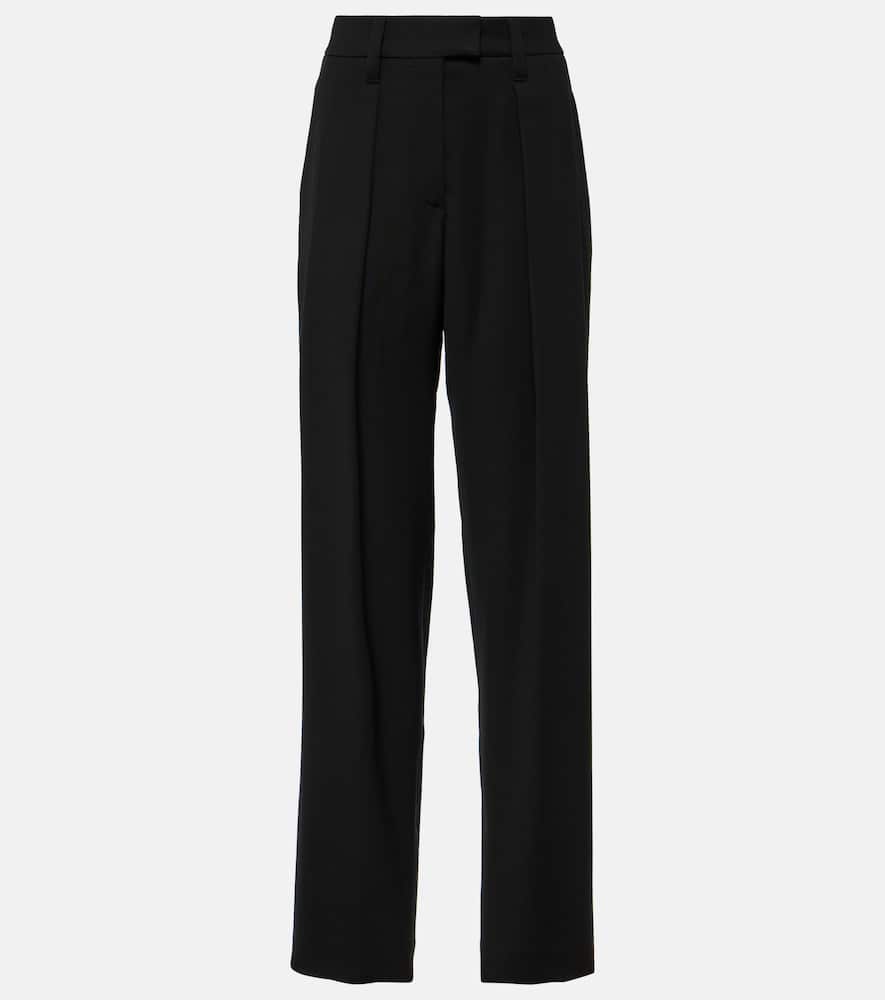 Brunello Cucinelli High-rise gabardine wide-leg pants