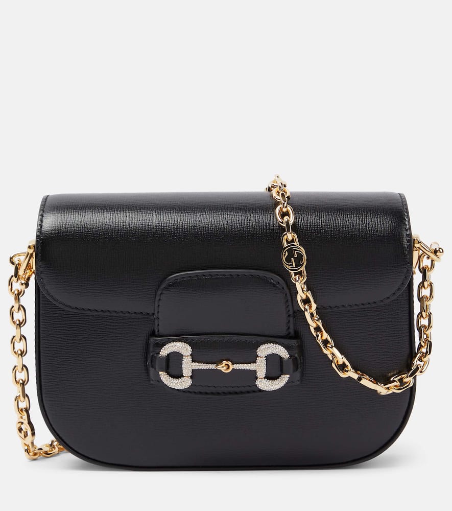Gucci Gucci Horsebit 1955 GG Crystal shoulder bag