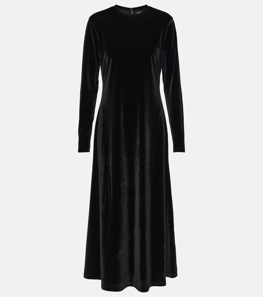 Velvet maxi dress