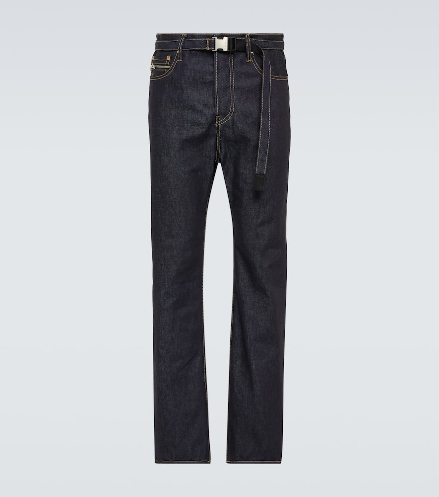 Sacai High-rise straight jeans