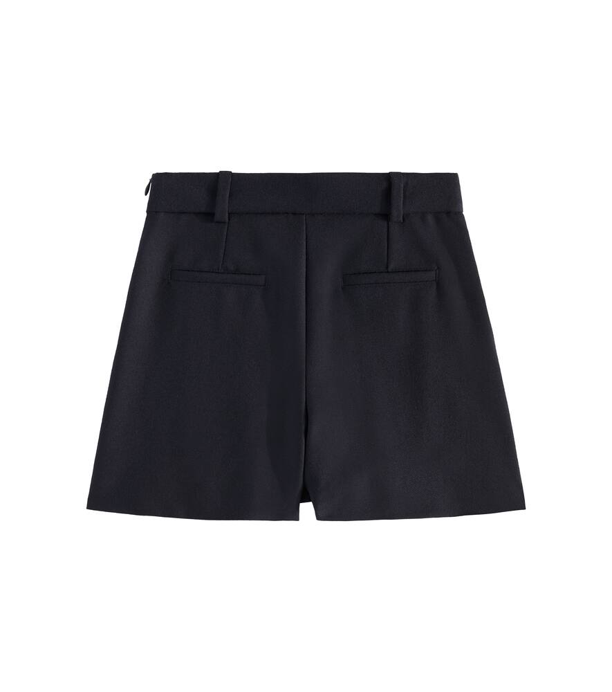 Dolce & Gabbana Girls Navy Blue Wool Skort In Blue