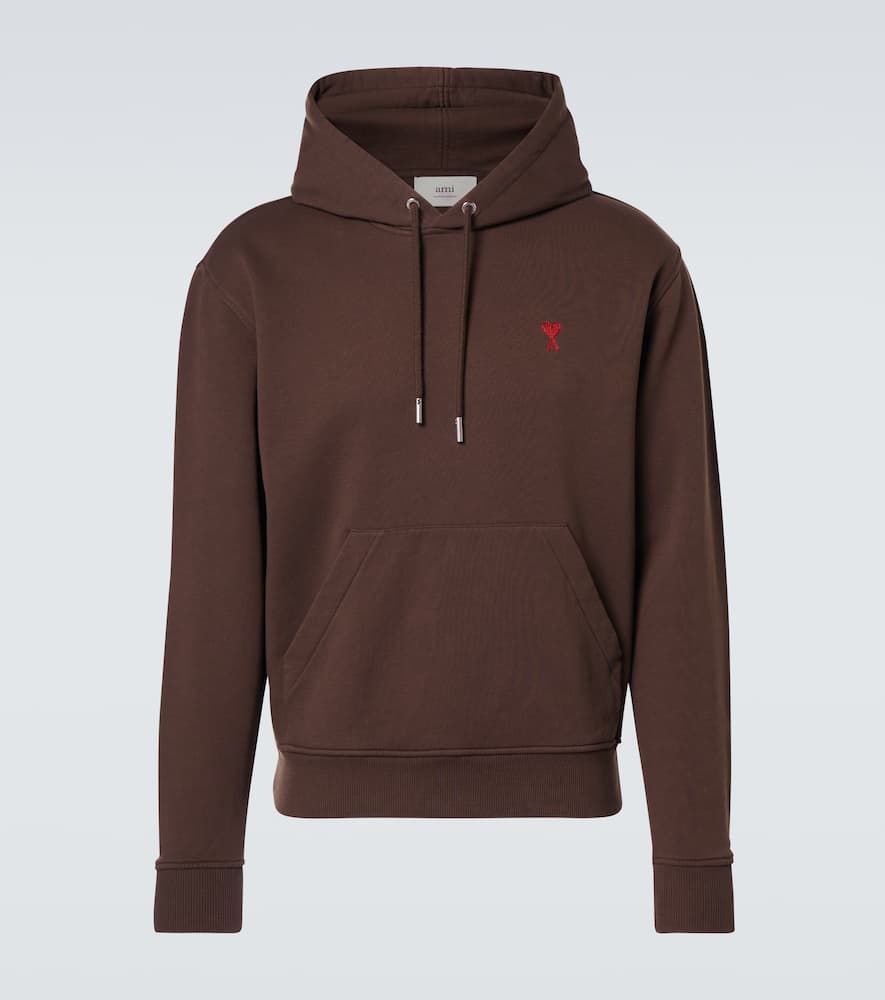 Ami Paris Ami De Caur cotton jersey hoodie