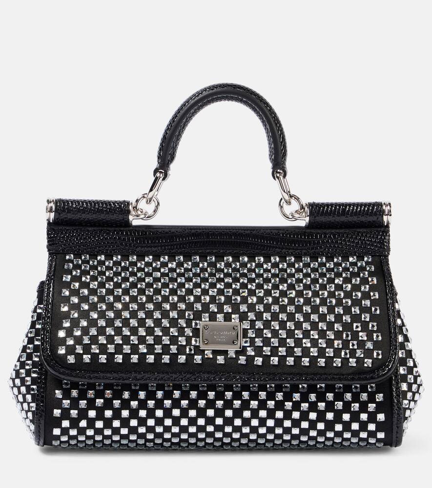 Dolce & Gabbana Sicily Small embellished satin tote bag