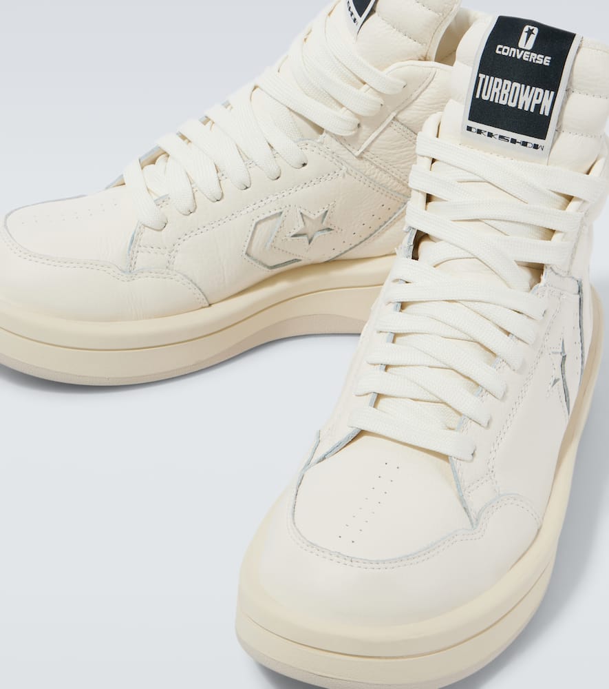 Rick Owens x Converse Turbowpn leather sneakers