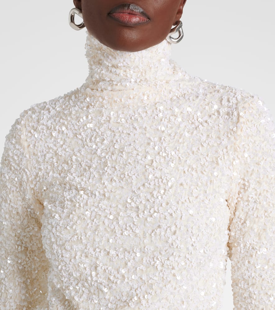 Xu Zhi Sequined Top In White