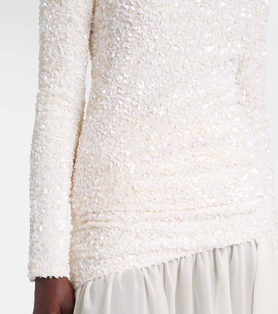 Xu Zhi Sequined Top In White